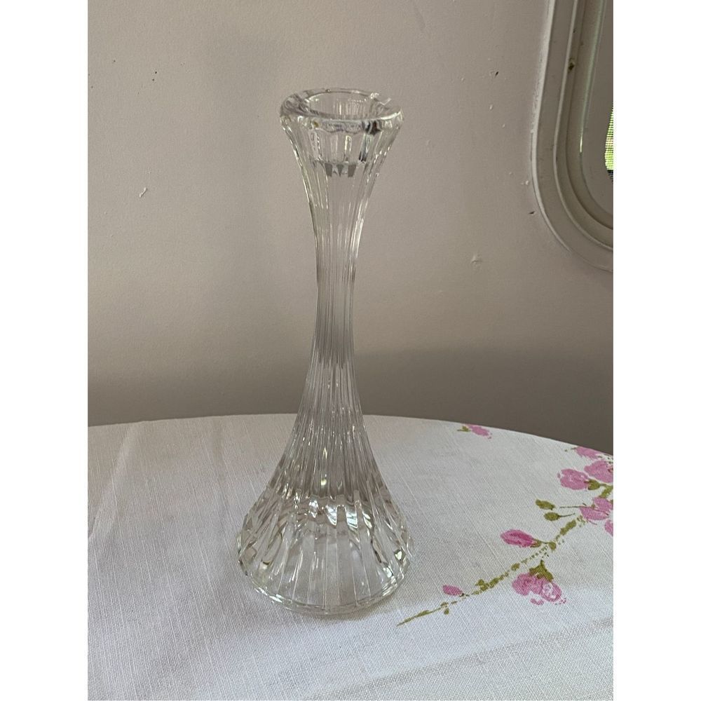 Vintage Mikasa 'Park Lane' Lead Crystal Candlestick Holders